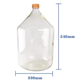 20l Laborreagenzflasche Transparent/braun Seidenmundflasche Probenahme Flasche GL45 Hoch Borosilikat Glasflasche