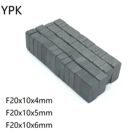 10 20 50PCS/LOT Black Ferrite Magnet 20*10*4 20*10*5 20*10*6 Strong Y30 Cuboid Permanent Magnets 20x10x4 20x10x5 20x10x6