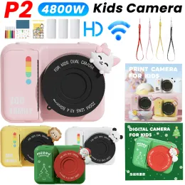 Câmera HD Câmera digital Impressão instantânea Wi -Fi Câmera de vídeo de 3,0 polegadas Câmera portátil Presentes de aniversário para meninos meninas