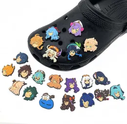 210pcs PVC Anime Charms Shoe Parts Aceessory Knappar Stifter Decoration Charm Buckle4386345