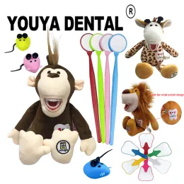 Animali di odontoiatria giocattoli per bambini per bambini dentali dentali bambole peluche denti che insegnano il modello di spazzolatura per bambini che imparano a sfiorare il giocattolo educativo