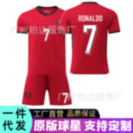 Soccer Jerseys 25 Portugal Home Football Jersey c Ronaldo 7 Team Children's Adult Training Match Set