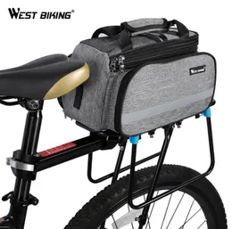 Cykelpåse cykling pannier förvaring bagage bärare korg berg väg cykel sadel handväska bakre rack stammsäckar25860828442789