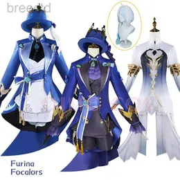 Аниме костюмы Furina Focalors Cosplay Genshin Costume Impact Carnival Uniform Anime Costumes Costumes Masquerade Women Game 240411