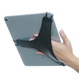 TFY Hand Strap Holder Security Finger Grip with Soft PU Tablet Accessories for iPad Pro 129 inch and More Black3435250