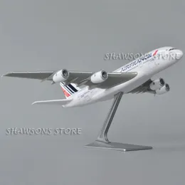 1 250 Scale Model Prony Toy Airbus A380 Aerobus Air France Airliner Airliner Miniature Replica Airplane 240407