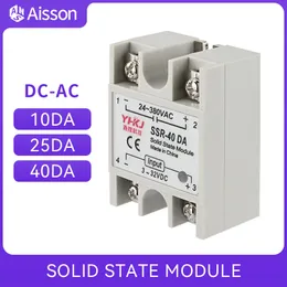 Relè a stato solido SSR-10DA 25DA 40DA SSR Controllo monofase DC Ingresso AC 3-32VDC Output 24-380VAC 10A 25A 40A