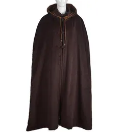 Unisex inverno caldi buddisti abati monaci lana meditazione mantello da mantello da mantello zen uniformi di arti marziali semi brown14045390