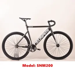 Fixed Gear Bike Tisunami 200 Aluminum Alloy Frame 700C Wheel Single Speed Flip-flop Bicycle Cycling SNM200 Fixie