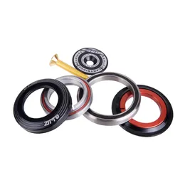 ZTTO Bicycle Bearing Headset 42mm 52mm CNC 1 1/8"-1 1/2" Tapered Tube fork Straight IS42 IS52 Integrated Angular Contact 4252ST