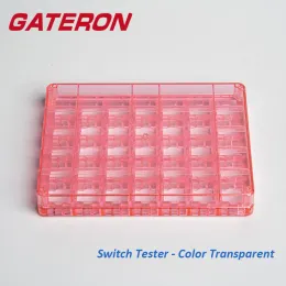 Accessori Switch Gateron Tester Rosa Nero Blu Colore trasparente 5 X7 Case di gioco fai -da -te Acrilico tastiera meccanica