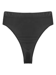 Herren glänzende glänzende Hochgeschnittene G-String-Tanga Sly Side Satin Bikini Slips T-Back Unterwäsche Underpants Bikini