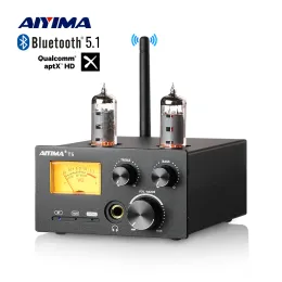 Verstärker Aiyima MM Phono -Stufe Verstärker -Platten -Player Stereo Audio Vu Meter Bluetooth -Verstärker für Plattenspieler Phonograph Preamplifier T5