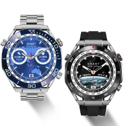 Relógios 2023 New Business Ultimate Smart Watch for Huawei Men Bluetooth Call Compass NFC 100+ SPROts Smartwatch Relógios à prova d'água iOS
