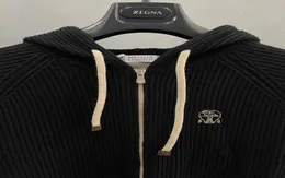 Erkekler Hoodie Brunello Sweater Kaşmir Ceket Cucinelli Kapşonlu Sonbahar Uzun Kollu Gündelik 4615662