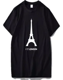 2019 Yeni I Love London T Shirt Komik Eyfel Kulesi Romantik Tasarım Moda Tshirt Homme Pamuk Yumuşak Hipster6721201