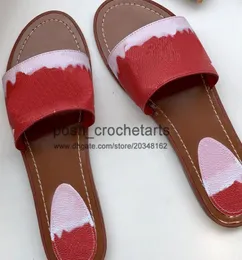 Fashion Designer Summer Slides for Tie Dye Print Sandals Slides with Box Designer039s Pastel Sandals for 9859147