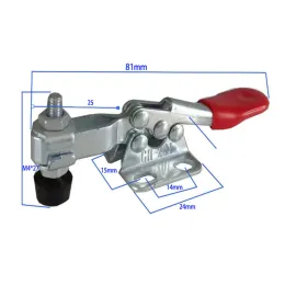 GH-201 Horizontal Toggle Clamp Quick-Release Toggle Clamps Set 27KG Vertical Toggle Clamp Hand Clip Tool