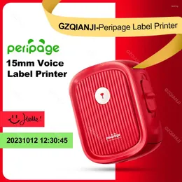 Peripage P10 빨간색 레이블 스티커 접착 프린터 날짜 이름 가격 태그 인쇄 기계 Bluetooth 무선 미니 포르타벨 메이커