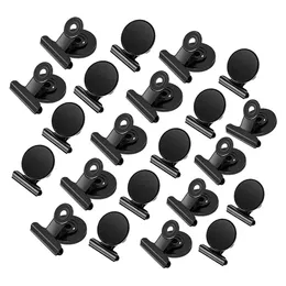 Strong Neodymium Magnet Magnetic Clips Black Heavy Duty Fridge Magnet Clips for Home Photo Displays Whiteboard Magnetic Clip