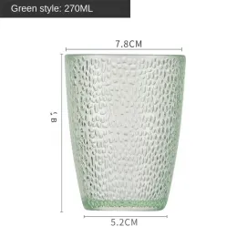 270 ml akryl vatten kopp plast transparent färg vatten kopp droppbeständig dryck kopp hotell restaurang vin dryck kopp drinkware