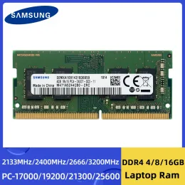 RAMS SAMSUNG DDR4 4GB 8GB 16GB 3200MHz 2666MHz 2400MHz 2133MHz SODIMM MEMORY PC42133P 2400T 2666V 3200AA FÖR NOTBOOK LAPTOPT