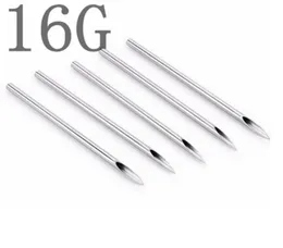 Yilong Dövme Bütün 100 PCS Steril Dövme Vücut Piercing Needles 16G Dövmeler Supply1333446