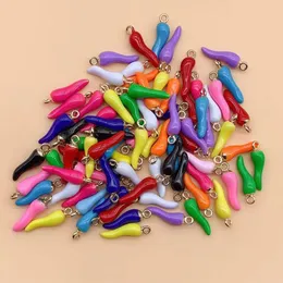 10pcs 20*5mm111colors 3D Качественный металлический сплав очаровы