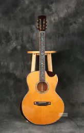 Cabos feitos à mão guitarra elétrica acústica 6 corda guitarra acústica de madeira maciça completa 36 polegadas de alto brilho vermelho guitarra folclórica de cedro