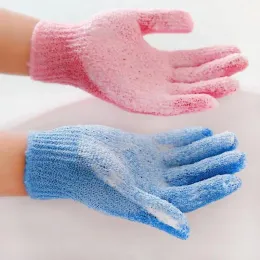 5 Пальцы ванные перчатки отшелушивающие душевые полотенце скраб для куча для тела дети.
