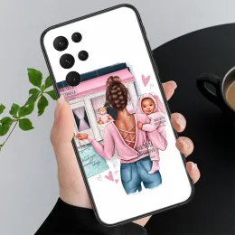 Telefonkoffer für Samsung Galaxy A73 A53 A13 A22 A12 A32 A71 A21S A33 A52 A72 A23 A51 A31 M31 MOM MAM MAD DAMY GUY Girl Baby Case