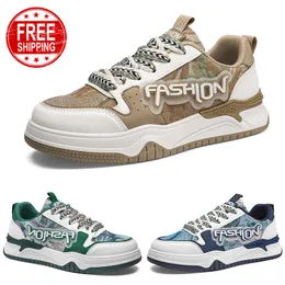 Spedizione gratuita Uomini da donna Scarpe da corsa a bassa pizzo up blu traspirante Kaki da uomo Sport Sneakers Gai