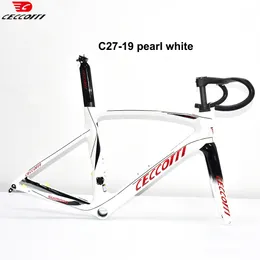 2023 Ceccotti自転車からの完全な隠されたケーブル付きの最新のディスクブレーキロードバイクフレーム