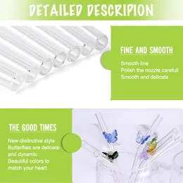 fais du reusable riusable drinking glass straws for smoothies cocktails bar