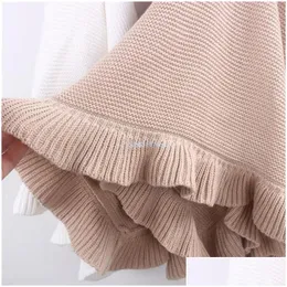 담요 Swaddling Cotton Knit Baby Blanket Born Boys Girls Dropship Drop Delivery Kids Maternity Nursery Beddin Othjg