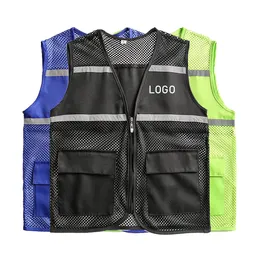 Customized/Designed Logo Vest Personalized Logo Casual Mesh Vest Men's and Women's Work/Team/Commemorative Top