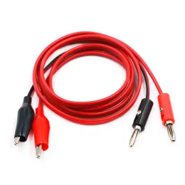 ZIShan 1M Alligator Cilp to Banana Plug Test Cable Lead Connector Dual Tester Probe Crocodile Clip for Multimeter Measure Tool
