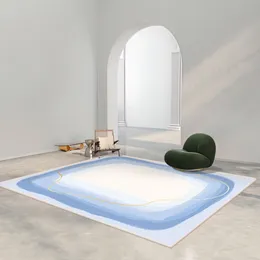 Sala de estar minimalista moderna carpete decorativo nórdico leve sofá de luxo mesa de café não deslizamento estude o tapete de cabeceira de cabeceira