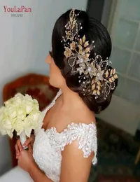 Kopfbedeckungen Youlapan HP282 Blumenmädchen Hochzeit Hair Accessoires Festzug Crown und Tiara Jeweled Stirnband Diamant Kopfstück für WOM9275532