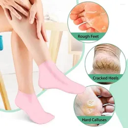 Frauen Socks Silikon Feuchtigkeitsspensche Spa -Gel Heel Fußpfle