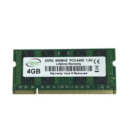 RAMS DDR2 4GB 800MHz Sodimmラップトップメモリ​​PC26400 1.8V互換性16チップスラップトップラムノートブックグリーン