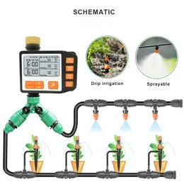 Gartenwässerung Timer LED LED Großbildschirme Ausstellung Wasserschlauch Timer Sparen Sie Wasser intelligenter Sprinkler Timer für tägliche Pflanzenwässerung