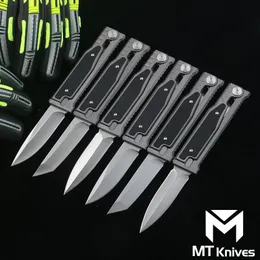 Novo tipo de faca dobrável Monolítica CNC alça de alumínio D2 Sobrevivência da lâmina EDC Campo de caça ao ar livre Fool de cozinha Key Utility Knife