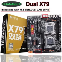 Motherboards Huananzhi x794d Dual Socket Motherboard mit Hispeed M.2 SSD Slot 2 Giga Lan Port Ram maximal bis zu 128 g Computerteile DIY kaufen