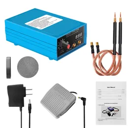 5000W Mini Spot Welding Machine 18650 Battery Nickel Sheet 10 Gear Spots Welding Tool for 0.1~0.15mm Nickel Sheet with Pedal