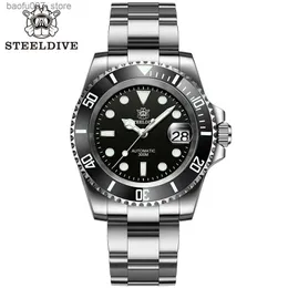 ساعة معصم SD1953 العلامة التجارية Steeldive 2022 Men Mechanical Wrist 41mm Stainless Steel Men NH35 Sapphire Glass Men es es