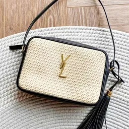 Torebka damska Raffias Straw Lou Crossbody Torba Moda Summer Sprzęgło podróżne torby z frędzlami luksusowa koperta Tote męs