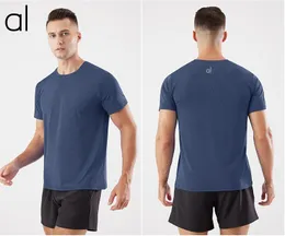 AL-170 Mens Designer T Shirt Summer Fashion Running Fitness Sports Top Designers Tops Polos Short Sleeve High Quality Clothes