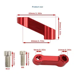 Motosiklet aynası Montaj Yükseltici Genişletici Adaptörü 8mm/10mm alüminyum