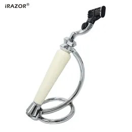 iRAZOR New Classic Mach 3 Safety Razor for Mens Shaving&Womens Hair Removal Replaceable Blade Manual Face Shaver Machine